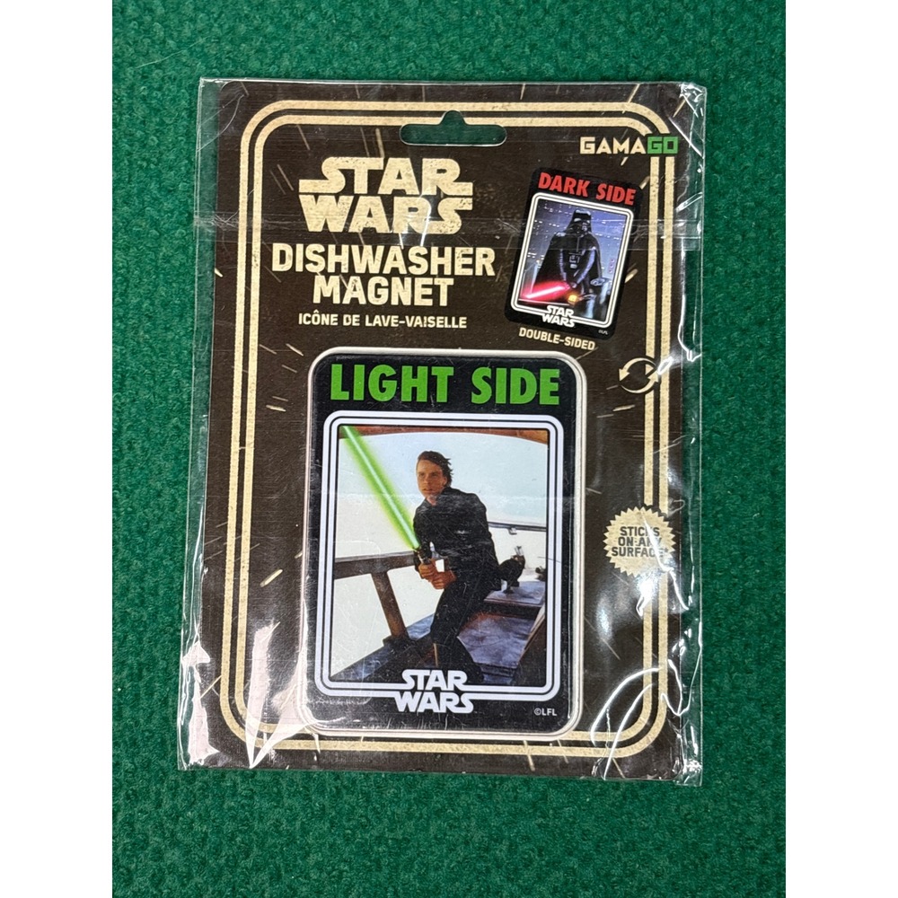 Star Wars Dishwasher Magnet Gamago Double Sided Light Side Dark Side Luke Vader